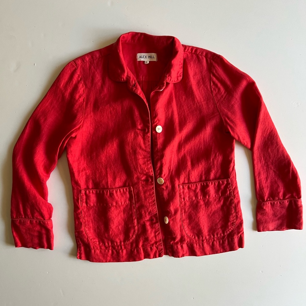 XS Linen chore jacket by Alex Mill